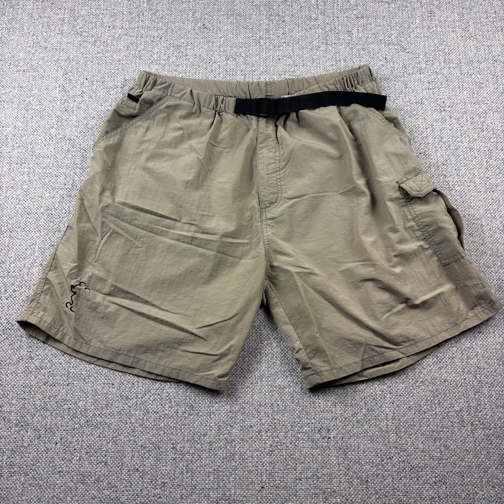 Walt Disney World Animal Kingdom Safari Cargo Shorts Nylon Belted Tan Mens XL